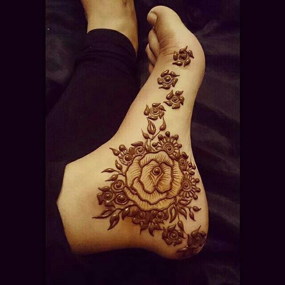 Ankle Henna Design