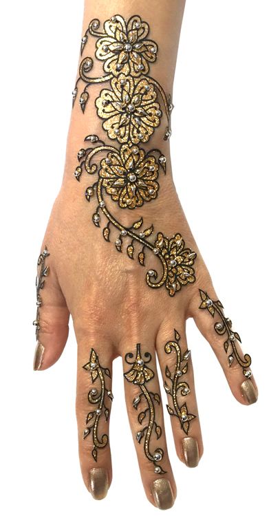 Beaded Henna Design