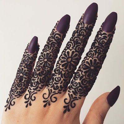 Finger Henna Designs
