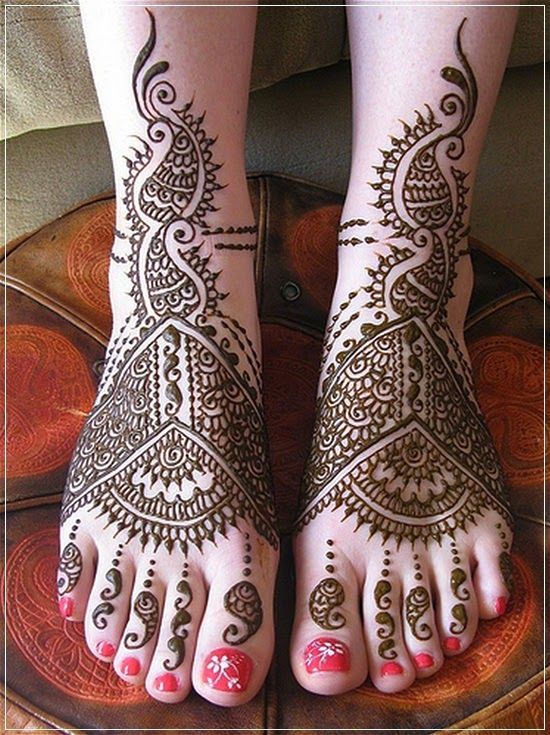 Legs Henna Design